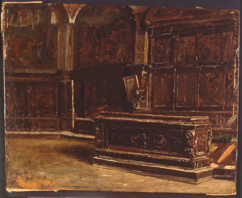 Interno della cappella del Cambio a Perugia - Musei Civici di Pavia 2